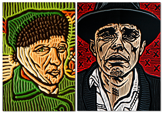 Artist Woodcuts by Lisa Brawn